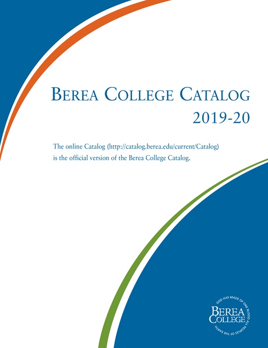 Berea College Catalog Cover Page